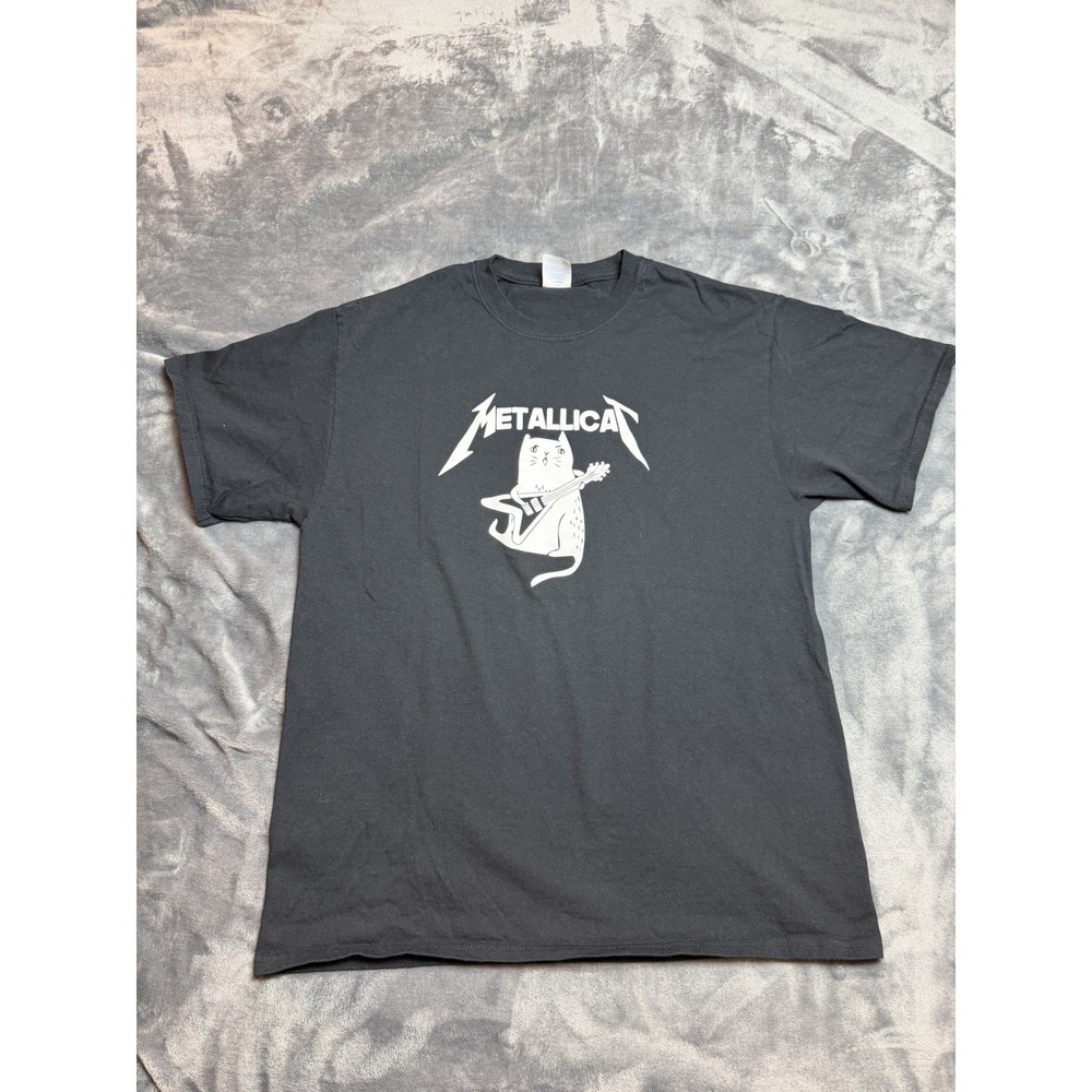 Vintage Metallica Cat T Shirt Whimsical NWOT Medium